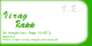 virag rapp business card